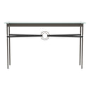 Hubbardton Forge 750118 Equus Console Table - Black Leather Accent - Crescent Harbor