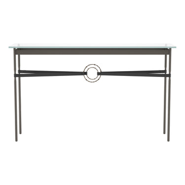 Hubbardton Forge 750118 Equus Console Table - Black Leather Accent - Crescent Harbor