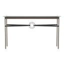 Hubbardton Forge 750118 Equus Console Table - Black Leather Accent - Crescent Harbor