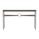Hubbardton Forge 750118 Equus Console Table - British Brown Leather Accent - Crescent Harbor