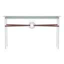 Hubbardton Forge 750118 Equus Console Table - British Brown Leather Accent - Crescent Harbor