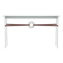 Hubbardton Forge 750118 Equus Console Table - British Brown Leather Accent - Crescent Harbor
