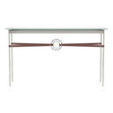 Hubbardton Forge 750118 Equus Console Table - British Brown Leather Accent - Crescent Harbor