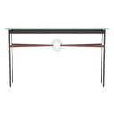 Hubbardton Forge 750118 Equus Console Table - British Brown Leather Accent - Crescent Harbor