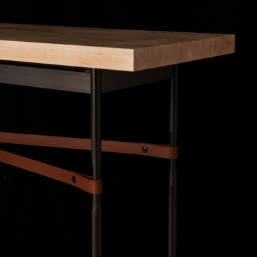 Hubbardton Forge 750120 Equus Wood Top Console Table - Ink - Crescent Harbor