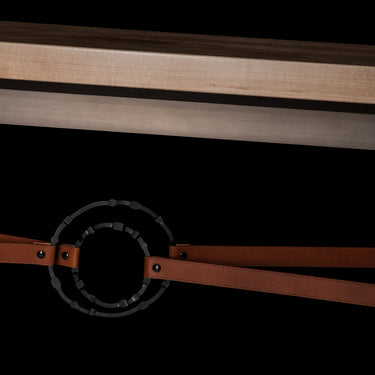 Hubbardton Forge 750120 Equus Wood Top Console Table - Ink - Crescent Harbor