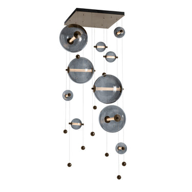 Hubbardton Forge 139051 Abacus Square LED Pendant in Standard Pipe length