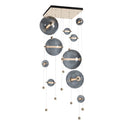 Hubbardton Forge 139051 Abacus Square LED Pendant in Standard Pipe length