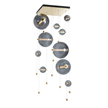 Hubbardton Forge 139051 Abacus Square LED Pendant in Standard Pipe length