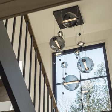 Hubbardton Forge Abacus 10-Light Square LED Pendant 5