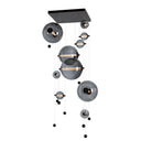 Hubbardton Forge Abacus 10-Light Square LED Pendant 1