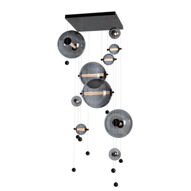 Hubbardton Forge Abacus 10-Light Square LED Pendant 1