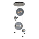 Hubbardton Forge 139052 Abacus Round LED Pendant in Standard Pipe length