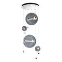 Hubbardton Forge 139052 Abacus Round LED Pendant in Standard Pipe length