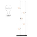 Hubbardton Forge 289520 Abacus 5-Light Floor to Ceiling Plug-In LED Lamp