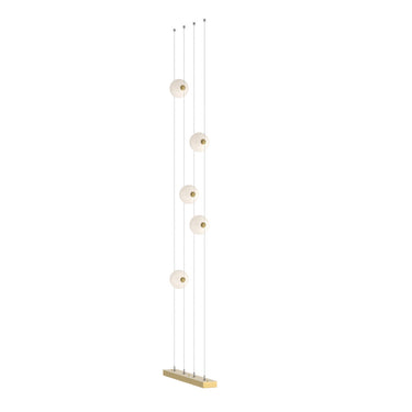 Hubbardton Forge 289520 Abacus 5-Light Floor to Ceiling Plug-In LED Lamp