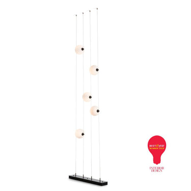 Hubbardton Forge Abacus 5-Light Floor to Ceiling Plug-In LED Lamp 1