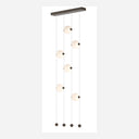 Hubbardton Forge 139055 Abacus 6-Light Ceiling-to-Floor LED Pendant