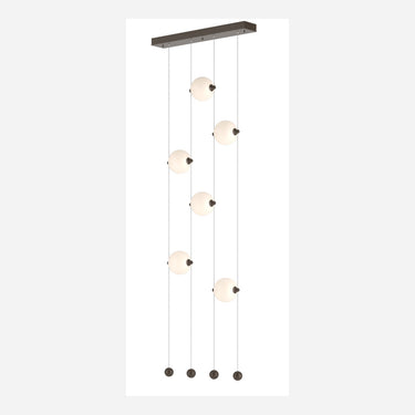 Hubbardton Forge 139055 Abacus 6-Light Ceiling-to-Floor LED Pendant