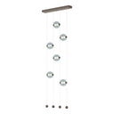 Hubbardton Forge 139055 Abacus 6-Light Ceiling-to-Floor LED Pendant