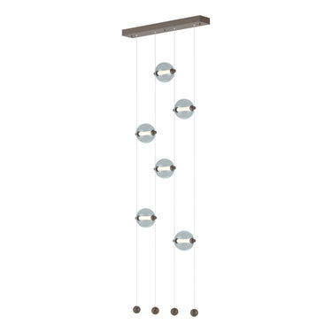 Hubbardton Forge 139055 Abacus 6-Light Ceiling-to-Floor LED Pendant