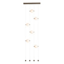 Hubbardton Forge 139055 Abacus 6-Light Ceiling-to-Floor LED Pendant