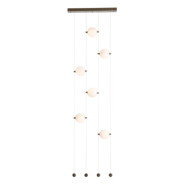 Hubbardton Forge 139055 Abacus 6-Light Ceiling-to-Floor LED Pendant