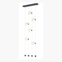 Hubbardton Forge 139055 Abacus 6-Light Ceiling-to-Floor LED Pendant