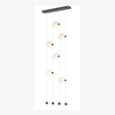 Hubbardton Forge 139055 Abacus 6-Light Ceiling-to-Floor LED Pendant