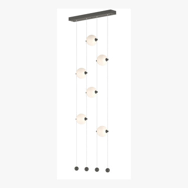 Hubbardton Forge 139055 Abacus 6-Light Ceiling-to-Floor LED Pendant