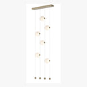 Hubbardton Forge 139055 Abacus 6-Light Ceiling-to-Floor LED Pendant