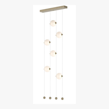Hubbardton Forge 139055 Abacus 6-Light Ceiling-to-Floor LED Pendant