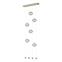 Hubbardton Forge 139055 Abacus 6-Light Ceiling-to-Floor LED Pendant