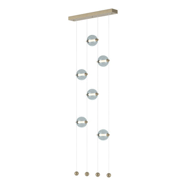 Hubbardton Forge 139055 Abacus 6-Light Ceiling-to-Floor LED Pendant