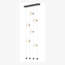 Hubbardton Forge 139055 Abacus 6-Light Ceiling-to-Floor LED Pendant