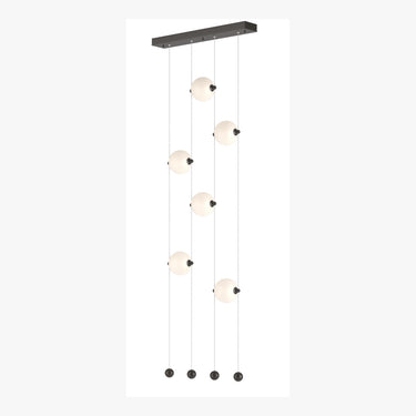 Hubbardton Forge 139055 Abacus 6-Light Ceiling-to-Floor LED Pendant