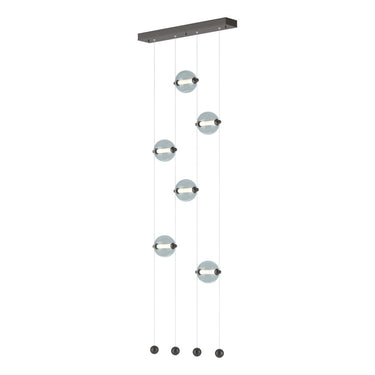 Hubbardton Forge 139055 Abacus 6-Light Ceiling-to-Floor LED Pendant