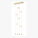 Hubbardton Forge 139055 Abacus 6-Light Ceiling-to-Floor LED Pendant
