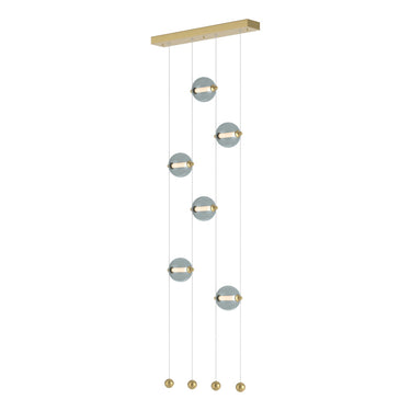 Hubbardton Forge 139055 Abacus 6-Light Ceiling-to-Floor LED Pendant