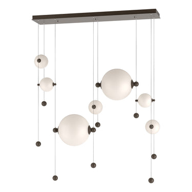 Hubbardton Forge 139054 Abacus Double Linear LED Pendant in Standard Pipe length