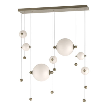 Hubbardton Forge 139054 Abacus Double Linear LED Pendant in Standard Pipe length