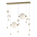 Hubbardton Forge 139054 Abacus Double Linear LED Pendant in Standard Pipe length