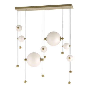Hubbardton Forge 139054 Abacus Double Linear LED Pendant in Standard Pipe length