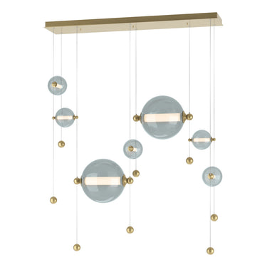 Hubbardton Forge 139054 Abacus Double Linear LED Pendant in Standard Pipe length