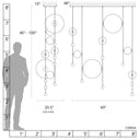 Hubbardton Forge Abacus 7-Light Double Linear LED Pendant 5