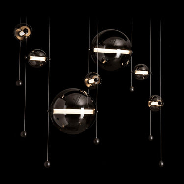 Hubbardton Forge Abacus 7-Light Double Linear LED Pendant 2