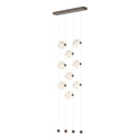 Hubbardton Forge 139057 Abacus 9-Light Ceiling-to-Floor LED Pendant