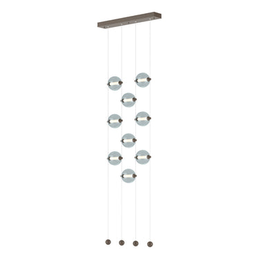 Hubbardton Forge 139057 Abacus 9-Light Ceiling-to-Floor LED Pendant
