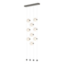 Hubbardton Forge 139057 Abacus 9-Light Ceiling-to-Floor LED Pendant