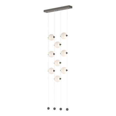 Hubbardton Forge 139057 Abacus 9-Light Ceiling-to-Floor LED Pendant